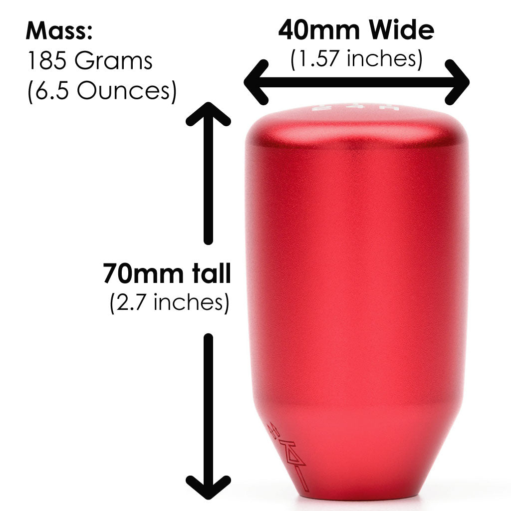 ESCO‑T5 Satin Red Shift Knob M10×1.5 – ACUITY Instruments