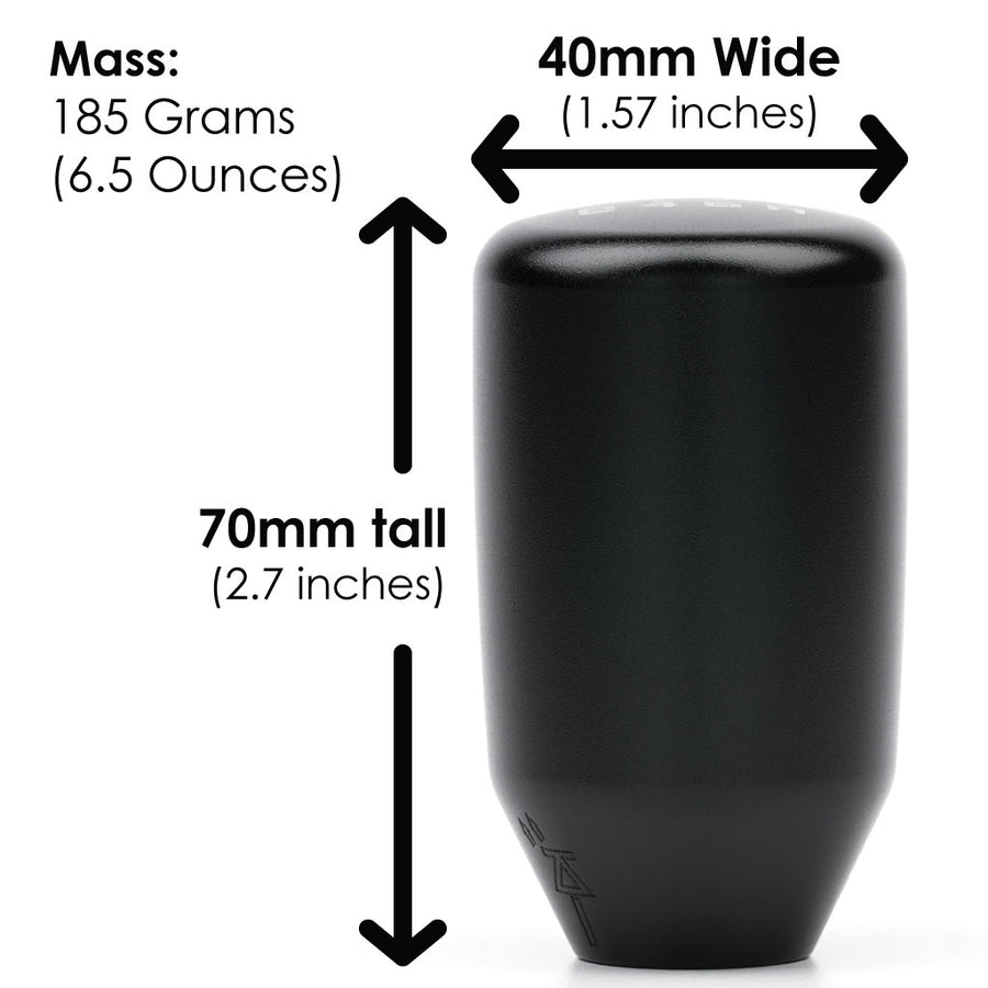 ESCO-T6 Shift Knob in Satin Black Finish (M10X1.5)
