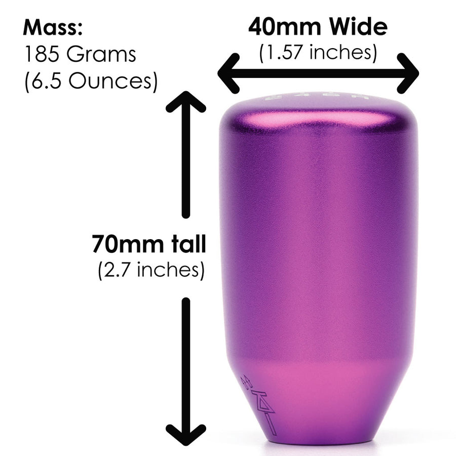 ESCO-T6 Shift Knob in Satin Purple Finish (M10X1.5)