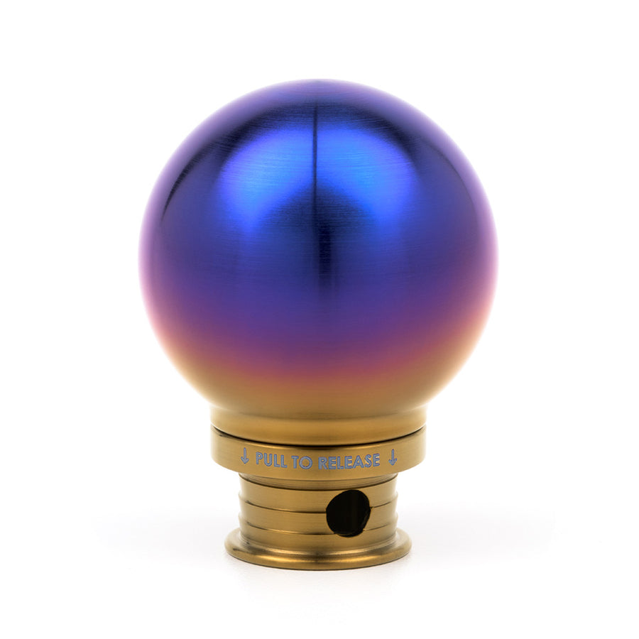 POCO-Ti Low Profile Shift Knob in Burnt Titanium Finish (M10x1.5)