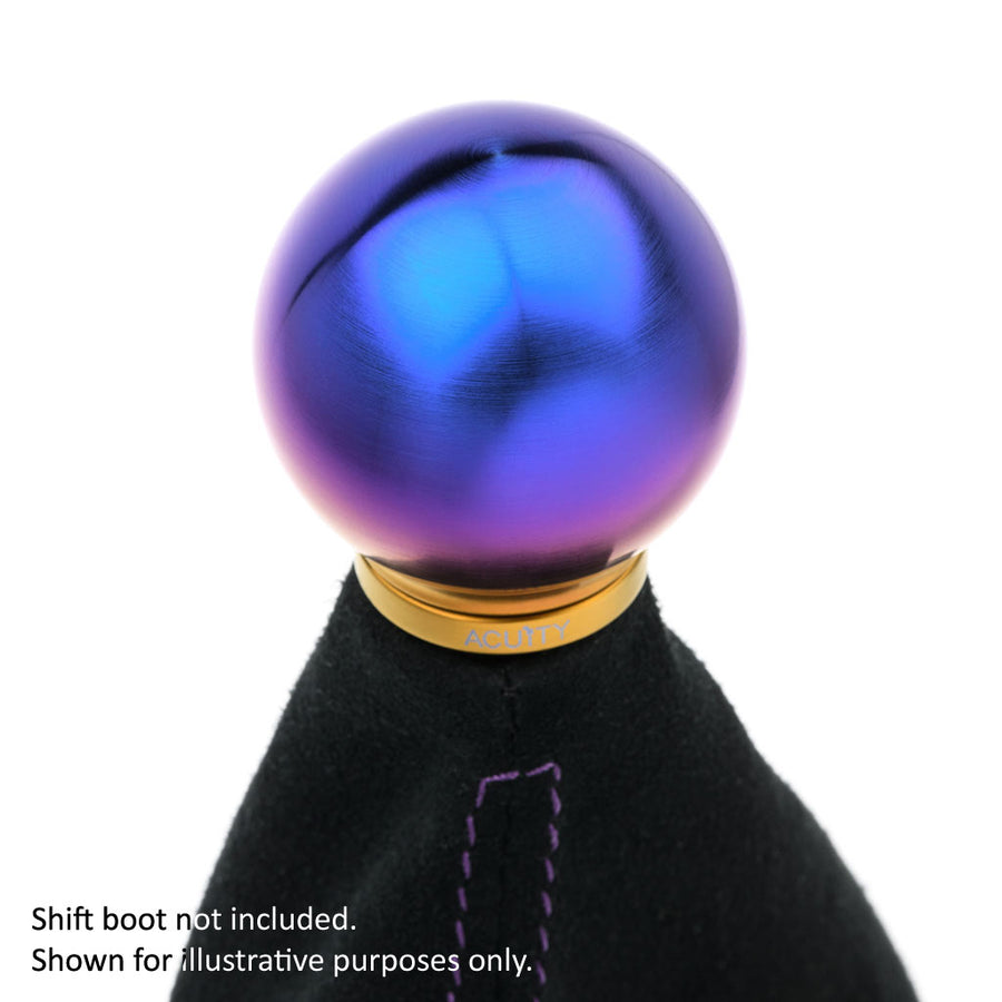 POCO-Ti Low Profile Shift Knob in Burnt Titanium Finish (M10x1.5)