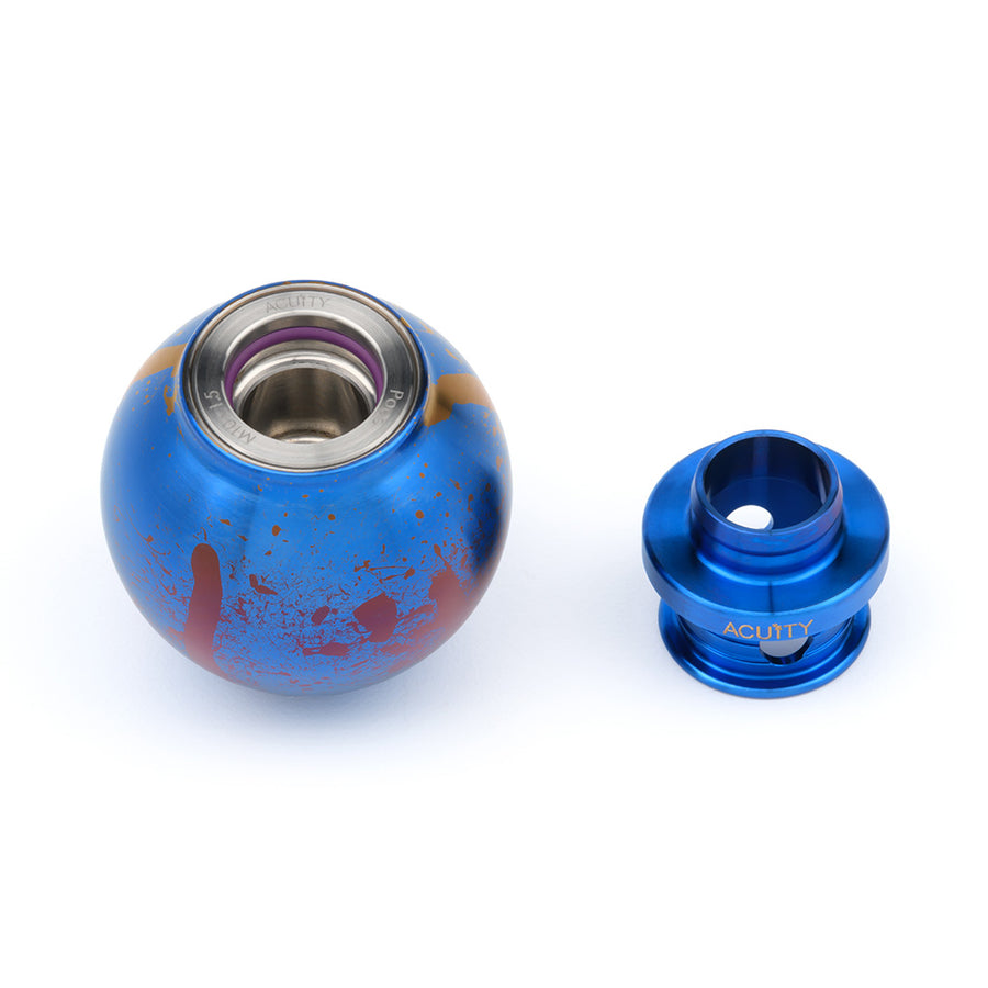 POCO-Ti Low Profile Shift Knob in Splatter Titanium Finish (M10x1.5)