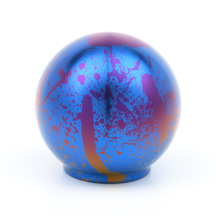 POCO-Ti Low Profile Shift Knob in Splatter Titanium Finish (M10x1.5)