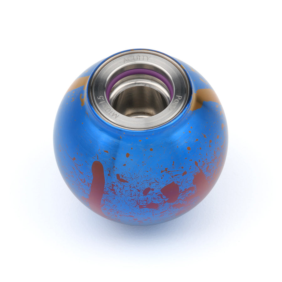 POCO-Ti Low Profile Shift Knob in Splatter Titanium Finish (M10x1.5)