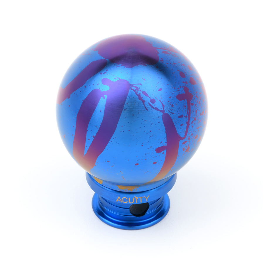 POCO-Ti Low Profile Shift Knob in Splatter Titanium Finish (M10x1.5)