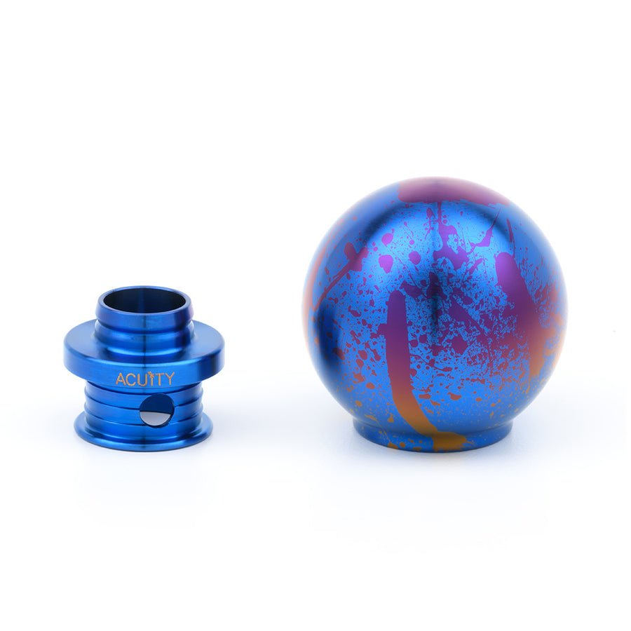 POCO-Ti Low Profile Shift Knob in Splatter Titanium Finish (M10x1.5)