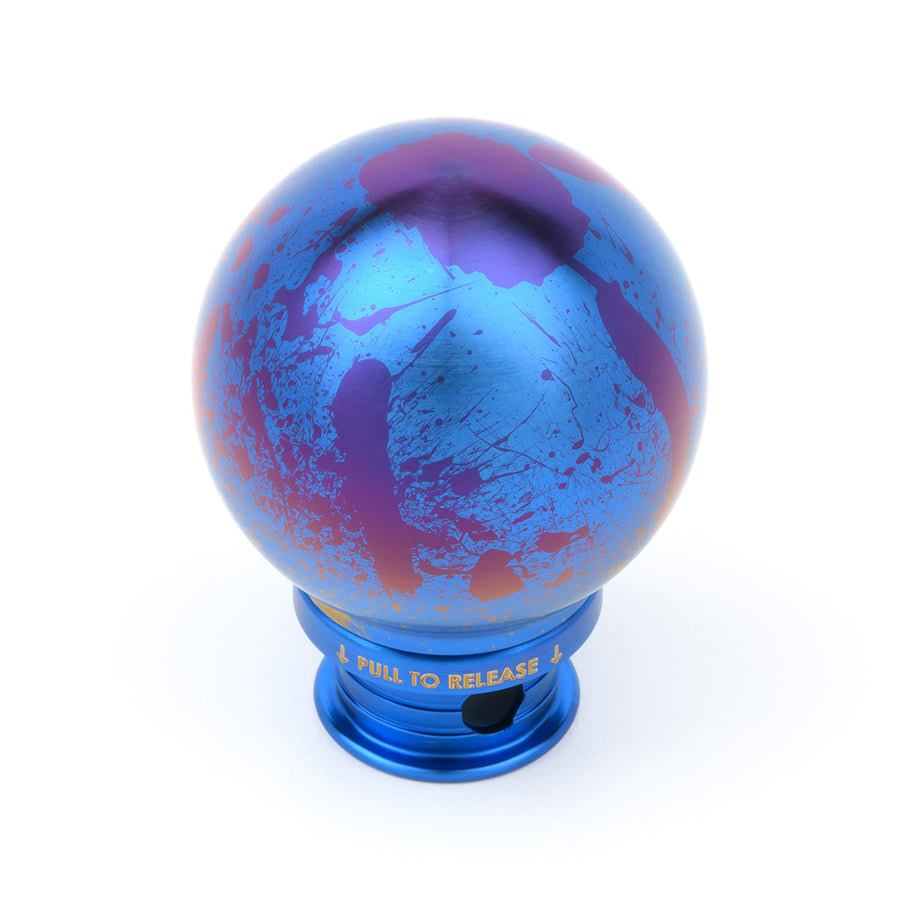 POCO-Ti Low Profile Shift Knob in Splatter Titanium Finish (M10x1.5)