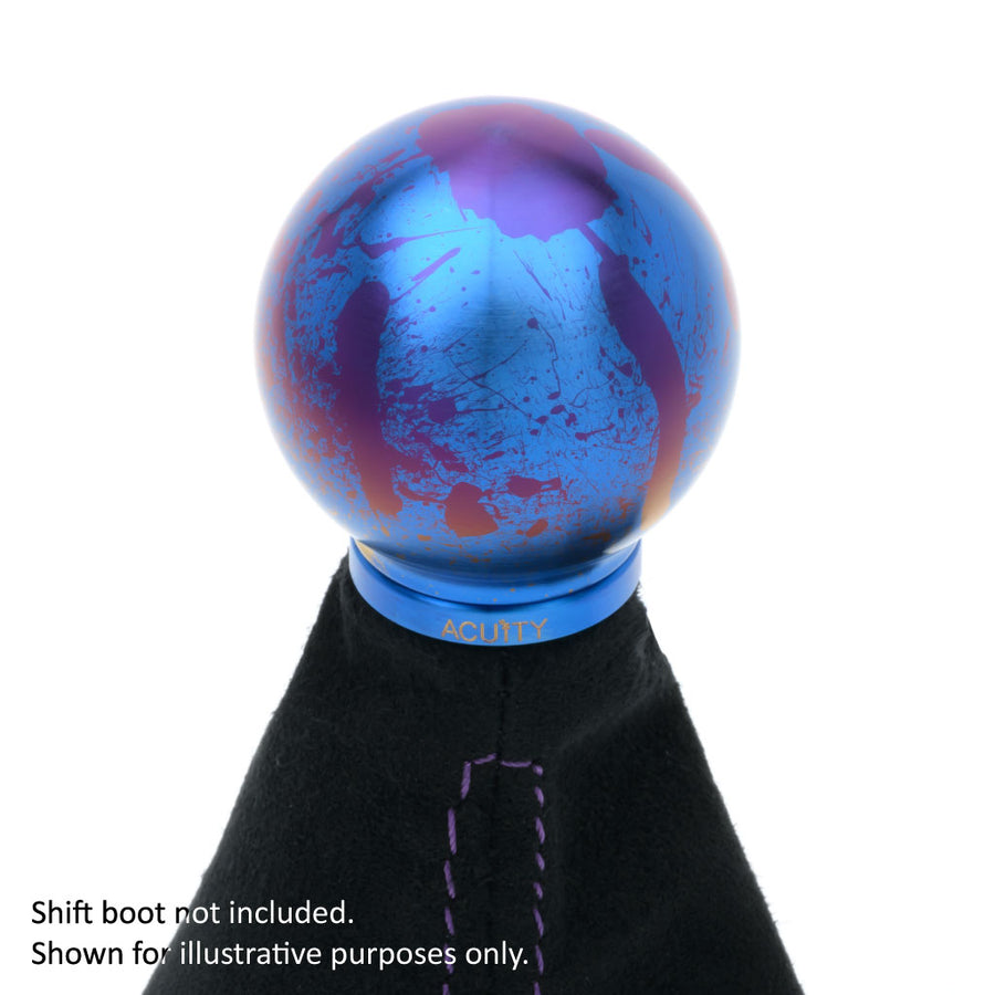 POCO-Ti Low Profile Shift Knob in Splatter Titanium Finish (M10x1.5)