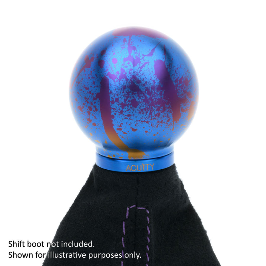 POCO-Ti Low Profile Shift Knob in Splatter Titanium Finish (M10x1.5)