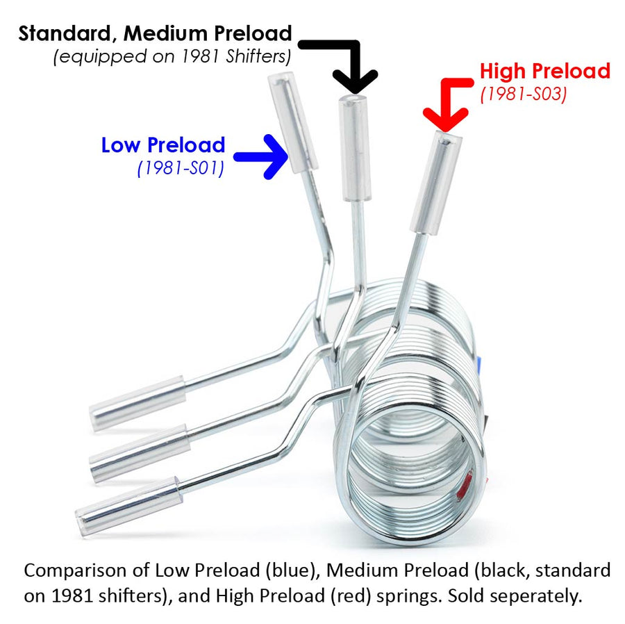 High Preload Centering Spring for 1981-LHD and 1981-RHD Shifters