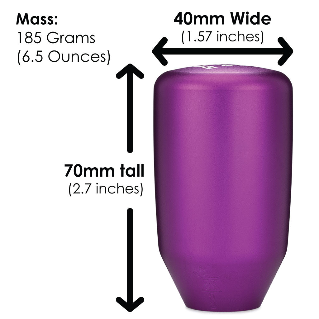 ESCO-T6 Shift Knob in Satin Purple Finish (M10X1.5)