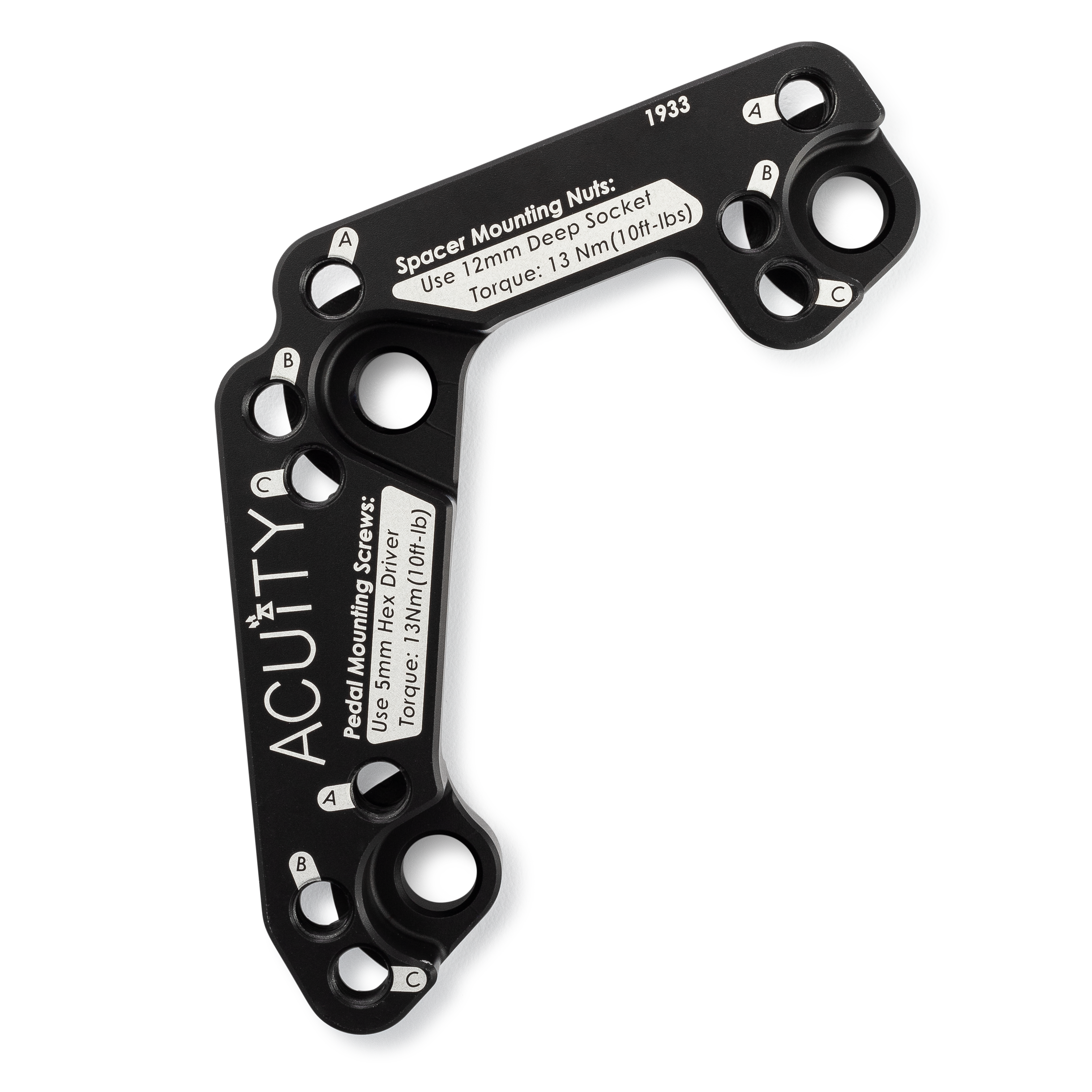 シビック(FK型)　ACUITY スロットルペダルスペーサー Throttle Pedal Spacer ACUITY Instruments for Honda RHD